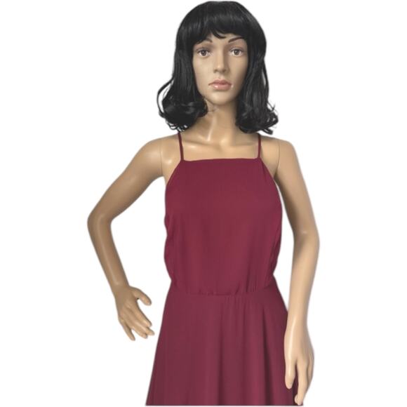 Lulus Mythical Kind of Love Wine Red Maxi Dress burgundy small - Picture 6 of 16